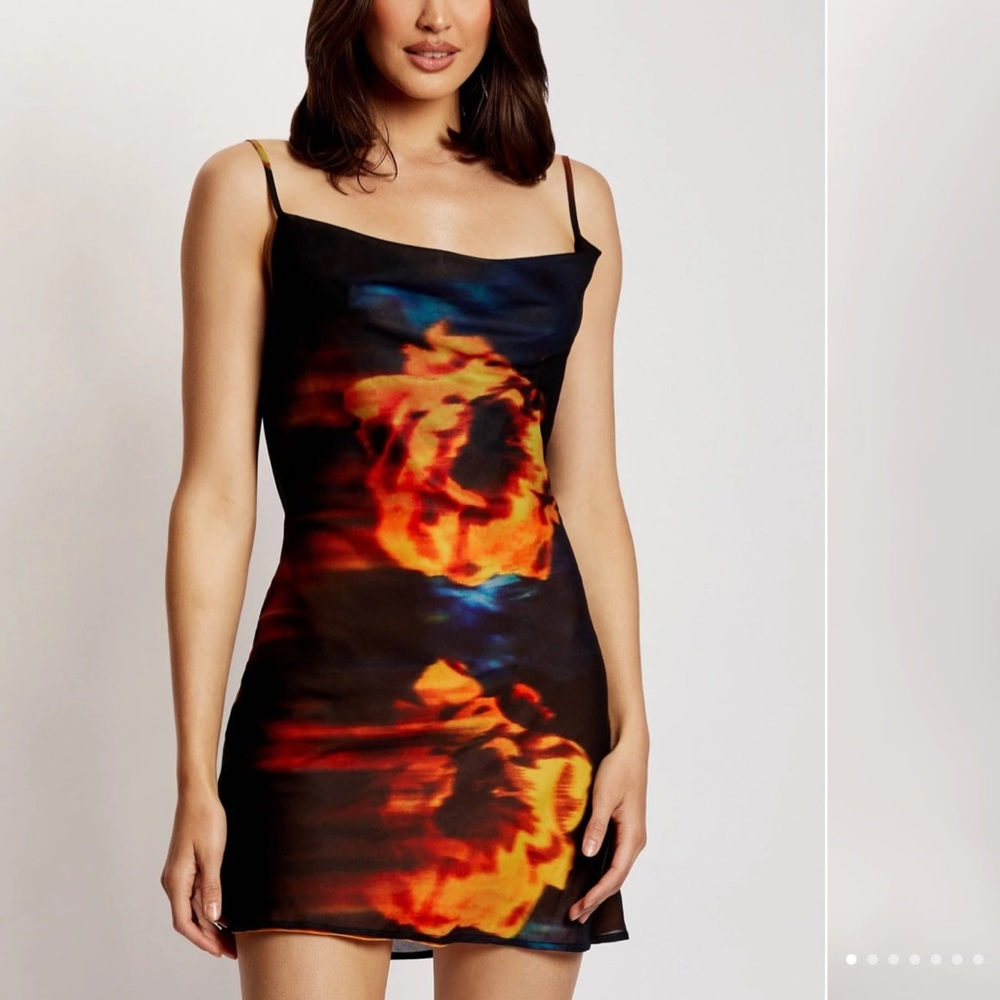 MESHKI PRINTED DRESS - XS